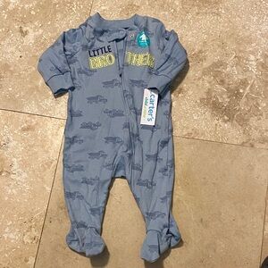 Carter's Blue 'Little Brother' Footie